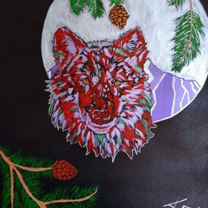 She Wolf Painting